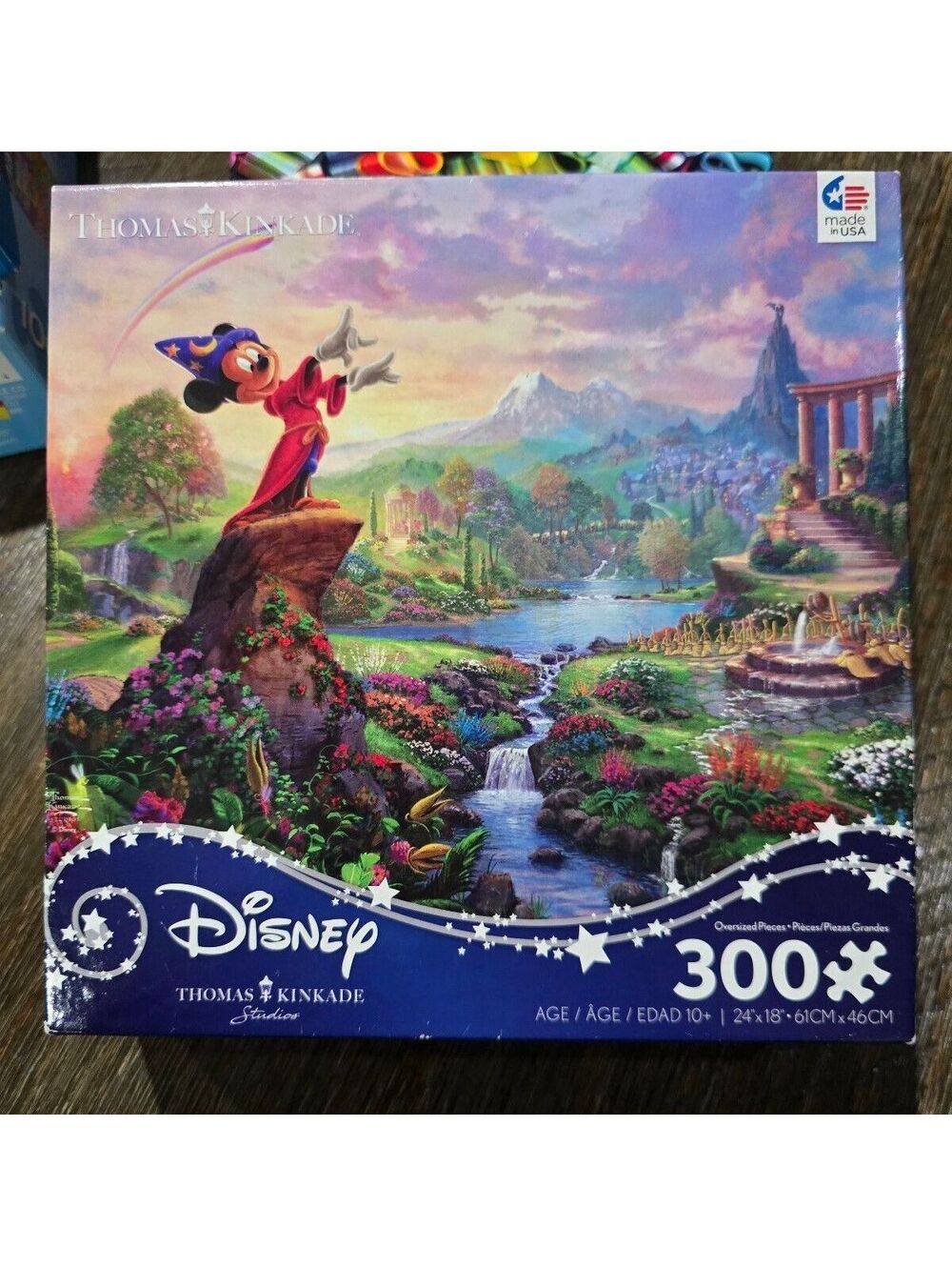 Ceaco Disney Thomas Kinkade Mickey Mouse Sorcerer 300 Pc Jigsaw Puzzle Complete